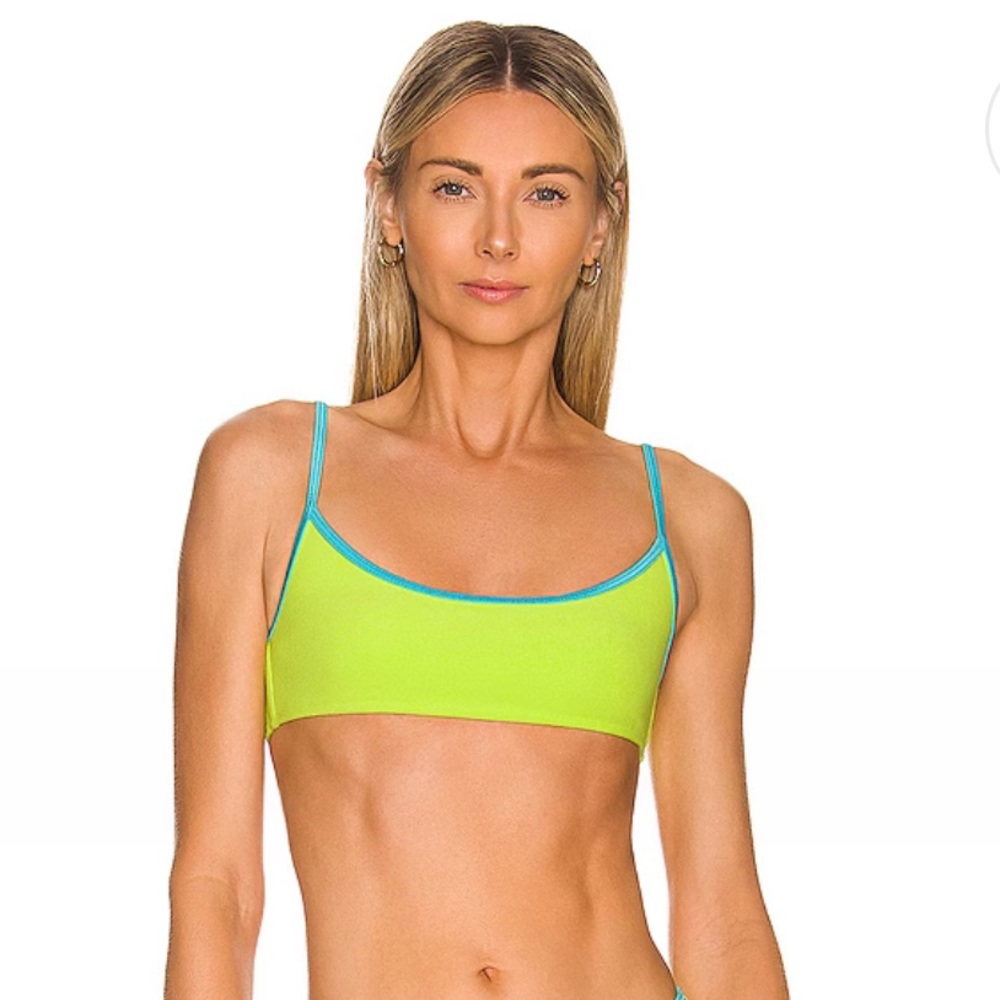 NWT Frankie’s Bikinis Dallas Terry Top in Siren, SIZE SMALL